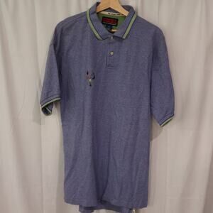 Pivot Rules Mens Golf Shirt Sizw XXL Blue Polo Embroidery